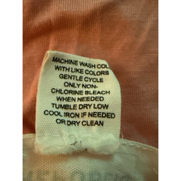 For The Republic Womens Pink Rayon Top With Bow Cut Out Sleeve Detail Size M - Picture 5 of 5